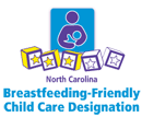 orth Carolina Breastfeeding-Friendly Child Care Designation - 3 stars Awardee Logo