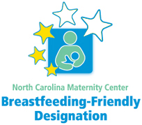 North Carolina Breastfeeding-Friendly Child Care Designation - 3 stars Awardee Logo
